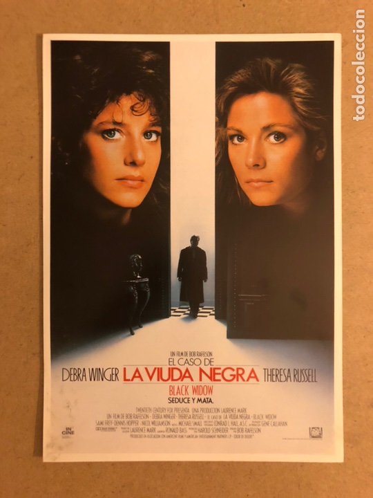Cinema: LA VIUDA NEGRA (BLACK WIDOW). GU&Iacute;A PUBLICITARIA DE LA PEL&Iacute;CULA, IDEAL PARA ENMARCAR