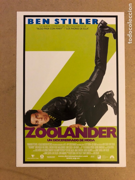 Kino: ZOOLANDER (BEN STILLER). GU&Iacute;A PUBLICITARIA DE LA PEL&Iacute;CULA.