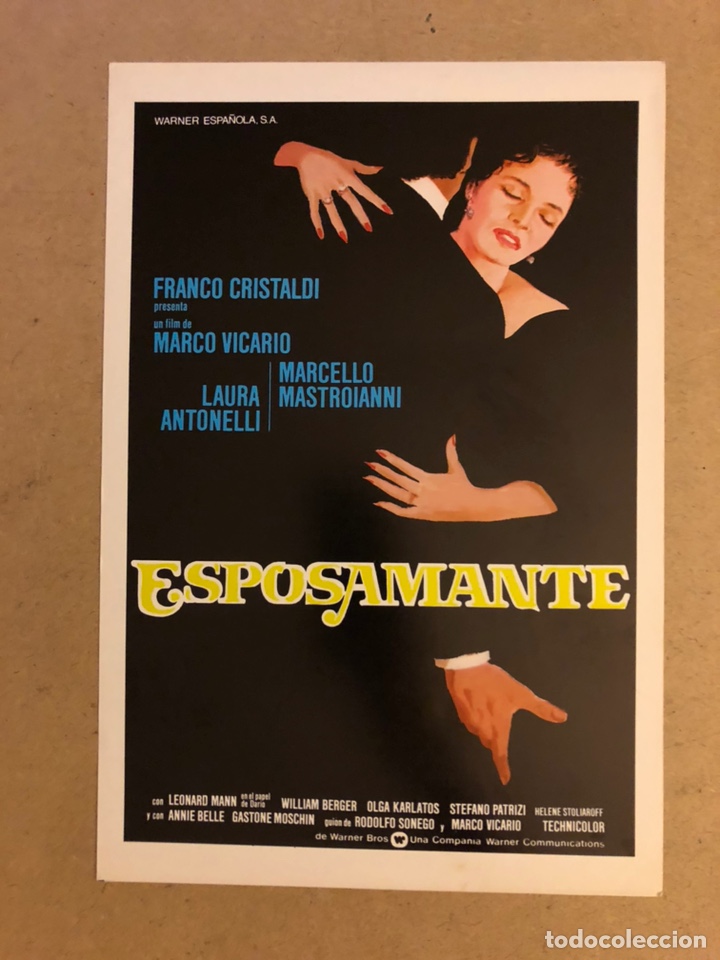 Cinema: LA ALCOBA DEL OBISPO (ORNELLA MUTI). GU&Iacute;A PUBLICITARIA DE LA PEL&Iacute;CULA, IDEAL PARA ENMARCAR.