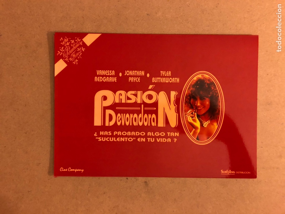 Cinema: PASI&Oacute;N DEVORADORA (VANESSA REDGRAVE). GU&Iacute;A PUBLICITARIA DE LA PEL&Iacute;CULA.