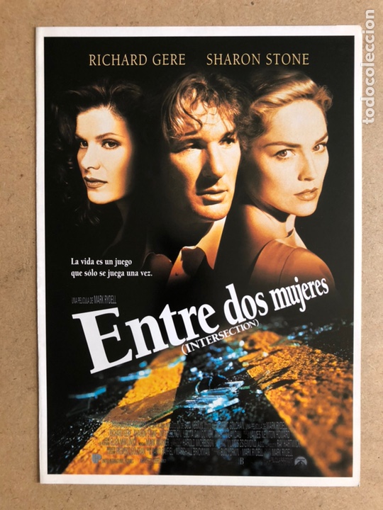 Kino: ENTRE DOS MUJERES (SHARON STONE, RICHARD GERE). GU&Iacute;A PUBLICITARIA DE LA PEL&Iacute;CULA.
