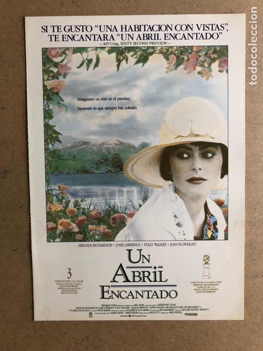 Cinema: UN ABRIL ENCANTADO (MIKE NEWELL). GU&Iacute;A PUBLICITARIA DE LA PEL&Iacute;CULA.