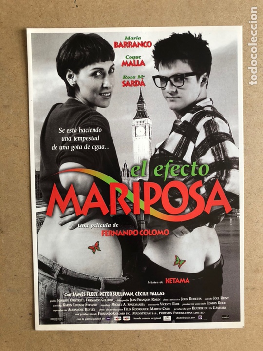 Cinema: EL EFECTO MARIPOSA (FERNANDO COLOMO). GU&Iacute;A PUBLICITARIA DE LA PEL&Iacute;CULA.