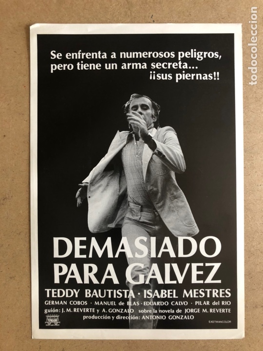 Cinema: DEMASIADO PARA G&Aacute;LVEZ (TESSY BAUTISTA, ISABEL MESTRES). GU&Iacute;A PUBLICITARIA DE LA PEL&Iacute;CULA.