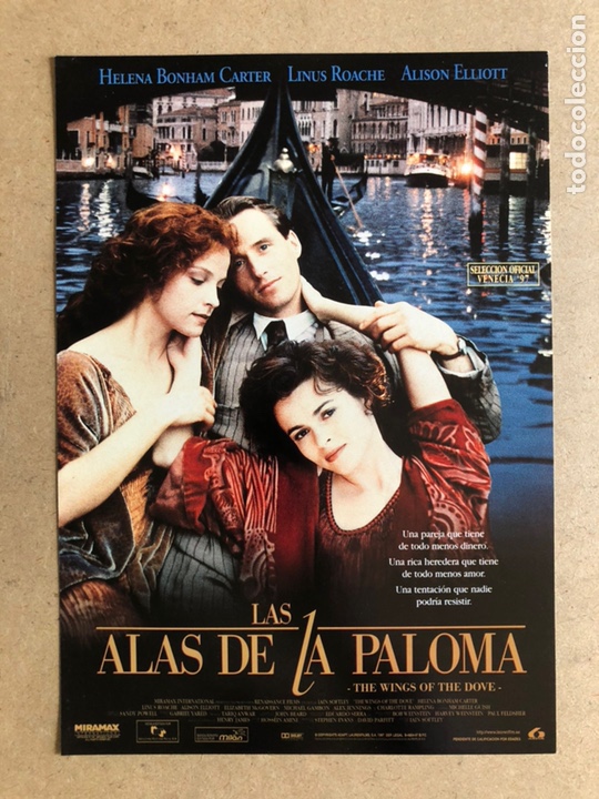 Cinema: LAS ALAS DE LA PALOMA (HELENA BONHAM CARTER). GU&Iacute;A PUBLICITARIA DE LA PEL&Iacute;CULA.