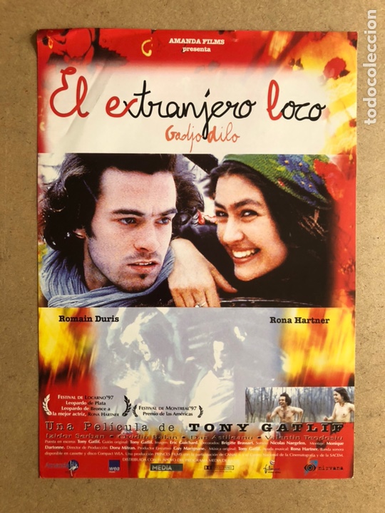 Cinema: EL EXTRANJERO LOCO (TONY GALIF). GU&Iacute;A PUBLICITARIA DE LA PEL&Iacute;CULA, IDEAL PARA ENMARCAR.