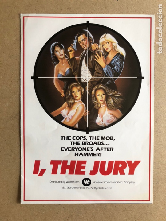 Kino: I, THE JURY (ARMAND ASSANTE, BARBARA CARRERA). GU&Iacute;A PUBLICITARIA DE LA PEL&Iacute;CULA.