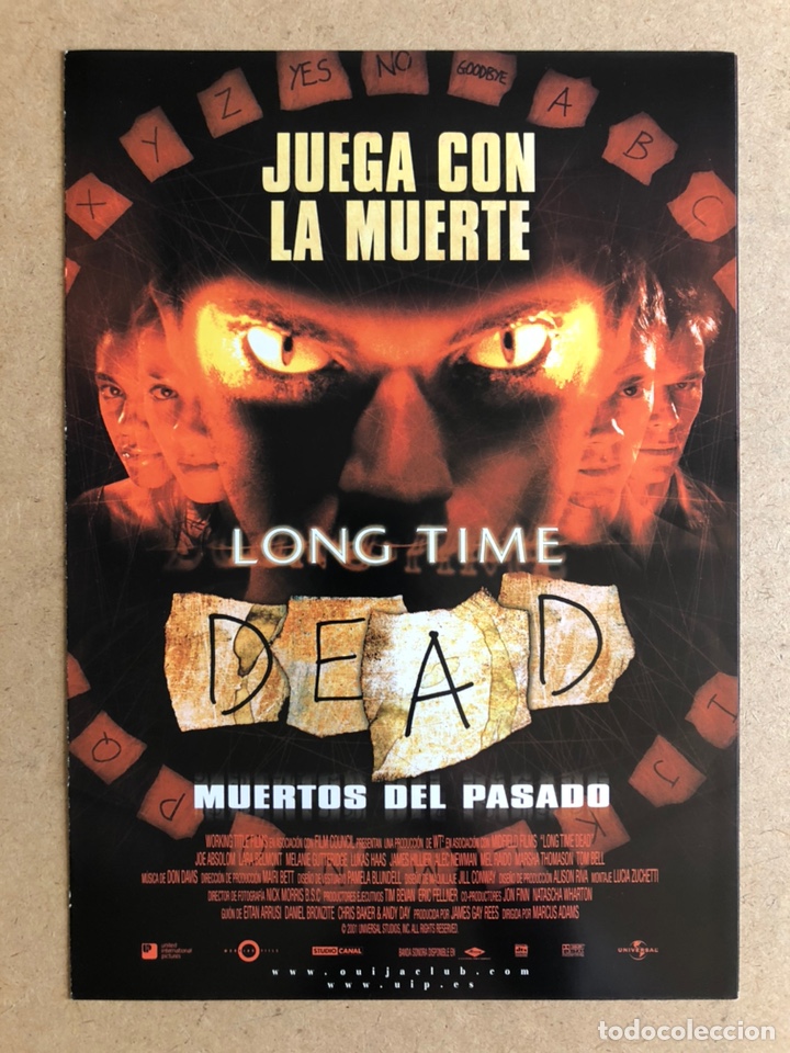 Cinema: LOS MUERTOS DEL PASADO (MARCUS ADAMS). GU&Iacute;A PUBLICITARIA DE LA PEL&Iacute;CULA.