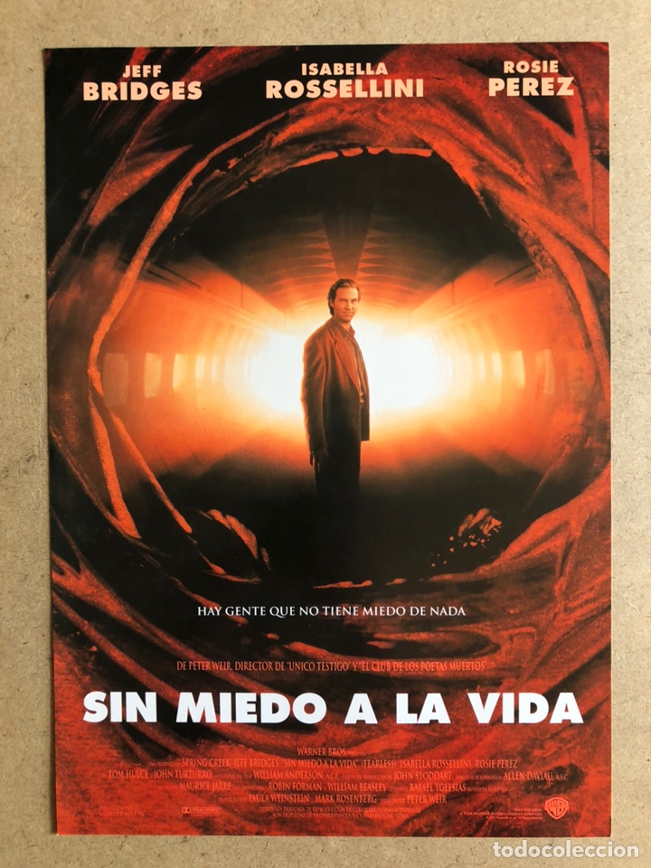 Cin&eacute;ma: SIN MIEDO A LA VIDA (JEFF BRIDGES). GU&Iacute;A PUBLICITARIA DE LA PEL&Iacute;CULA, IDEAL PARA ENMARCAR.