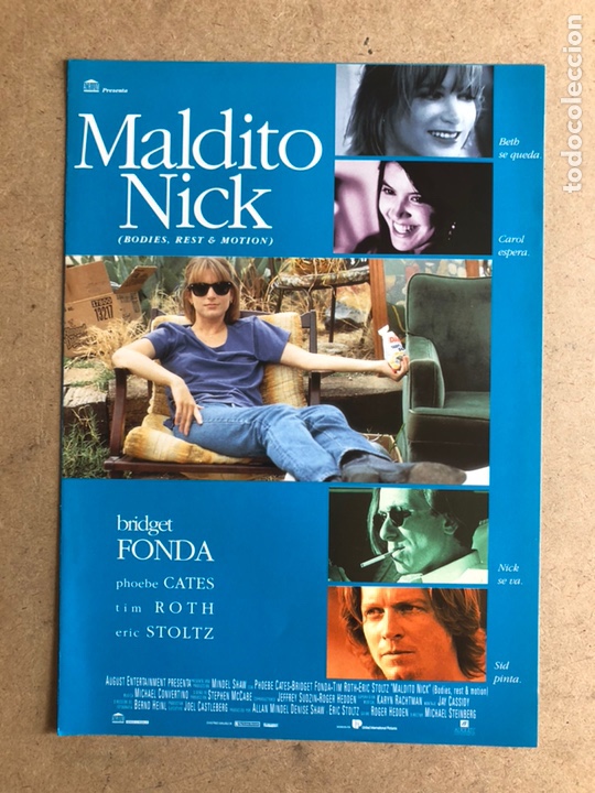 Cinema: MALDITO NICK (BRIDGET FONDA). GU&Iacute;A PROMOCIONAL DE LA PEL&Iacute;CULA