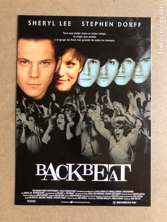 Cinema: BACKBEAT (SHERYL LEE, STEPHEN DORFF). GU&Iacute;A PROMOCIONAL DE LA PEL&Iacute;CULA.