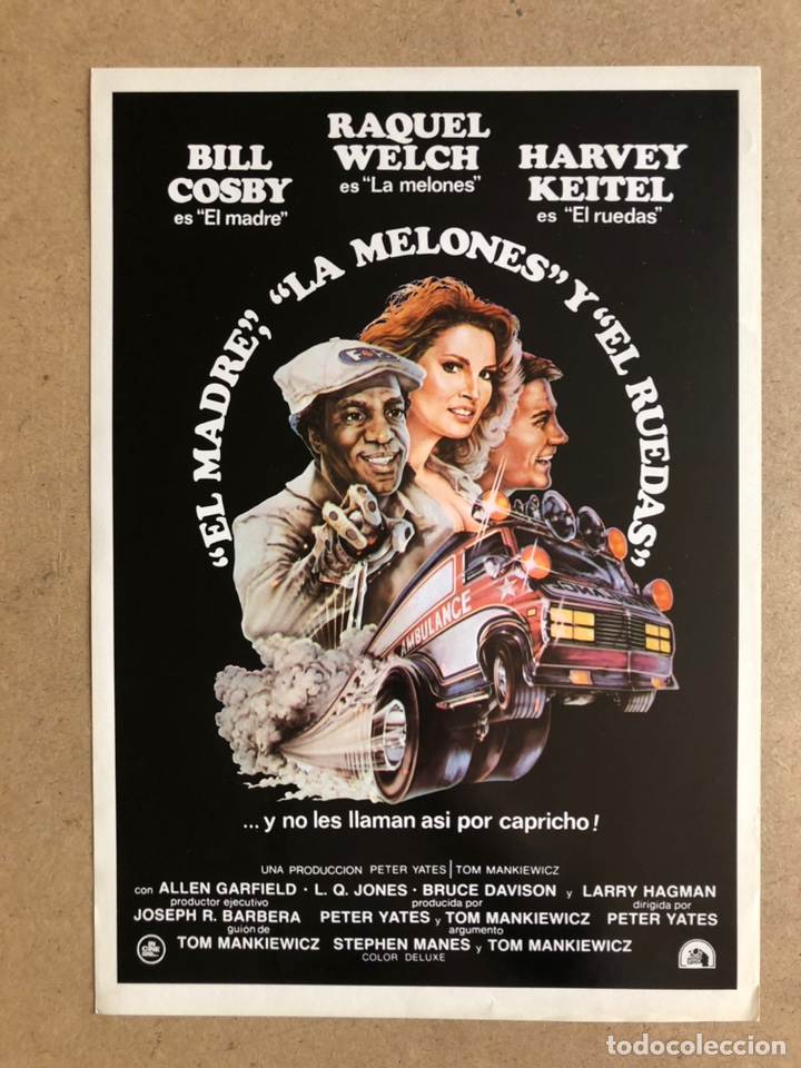 Cinema: EL MADRE, LA MELONES Y EL RUEDAS (RACHEL WELCH, HARVEY KEITEL). GU&Iacute;A PROMOCIONAL DE LA PEL&Iacute;CULA.