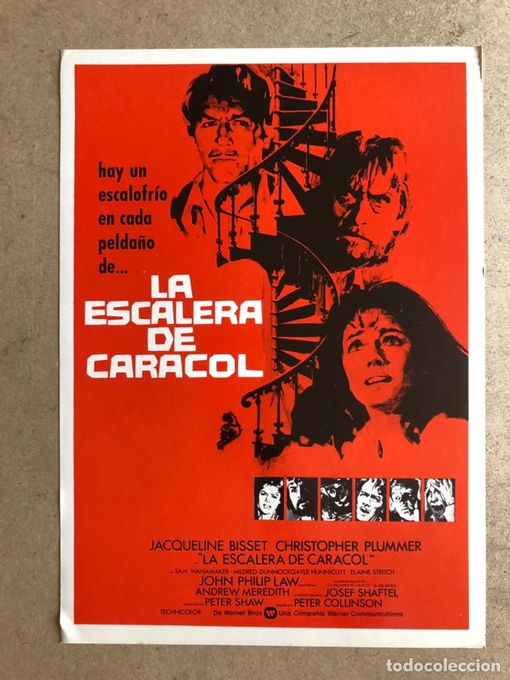 Cinema: LA ESCALERA DE CARACOL (JACQUELINE BISSET). GU&Iacute;A PROMOCIONAL DE LA PEL&Iacute;CULA.
