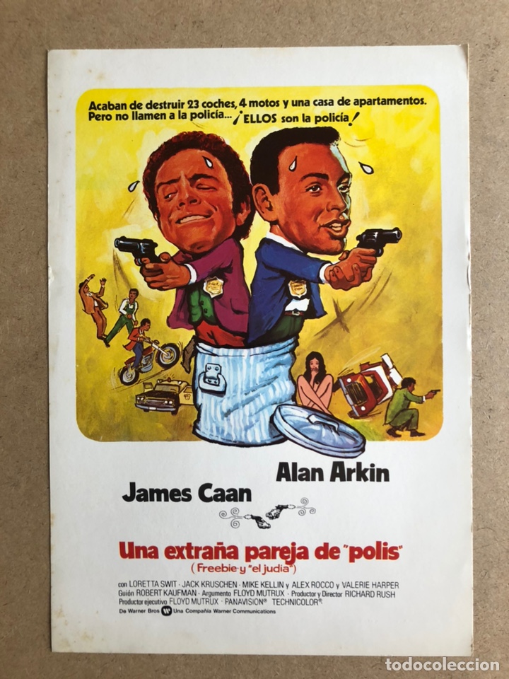 Cinema: UNA EXTRA&Ntilde;A PAREJA DE POLIS (JAMES CAAN, ALAN ARKIN). GU&Iacute;A PROMOCIONAL DE LA PEL&Iacute;CULA.