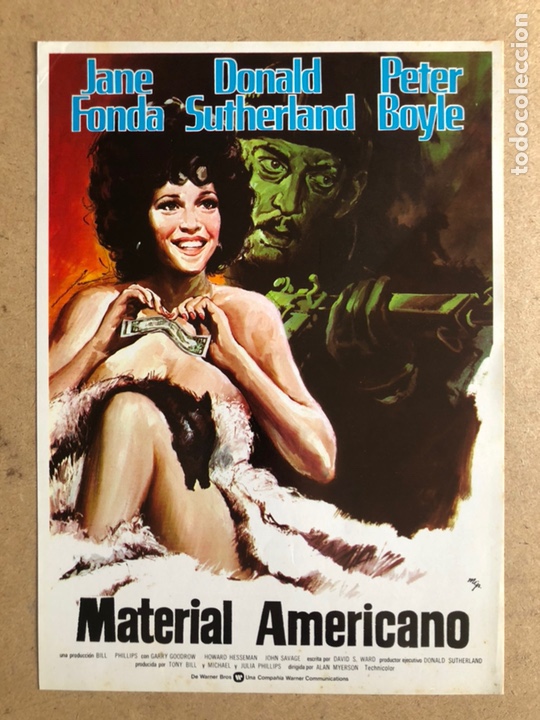 Cinema: MATERIAL AMERICANO (JANE FONDA, DONALD SUTHERLAND). GU&Iacute;A PROMOCIONAL DE LA PEL&Iacute;CULA