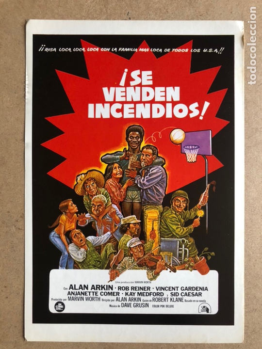 Kino: SE VENDEN INCENDIOS (ALAN ARKIN, ROB REINER). GU&Iacute;A PROMOCIONAL DE LA PEL&Iacute;CULA.