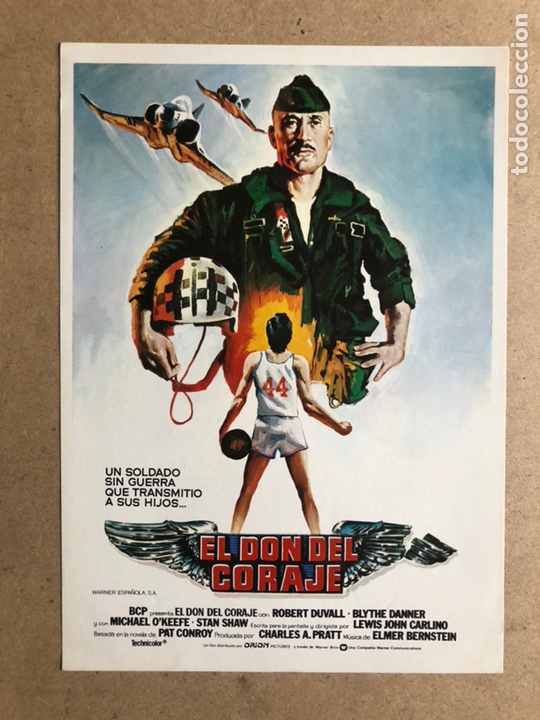Cine: EL DON DEL CORAJE (ROBERT DUVAL). GU&Iacute;A PROMOCIONAL DE LA PEL&Iacute;CULA, IDEAL PARA ENMARCAR.