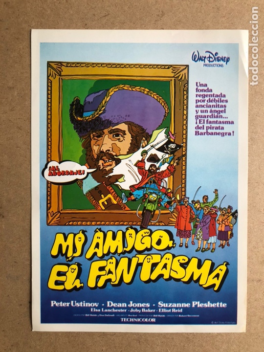 Cinema: MI AMIGI EL FANTASMA (PETER USTINOV, WALT DISNEY). GU&Iacute;A PROMOCIONAL DE LA PEL&Iacute;CULA.