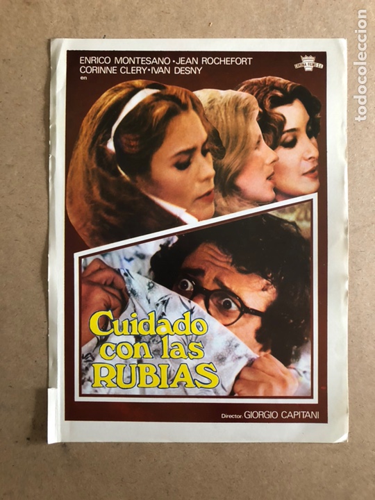 Cinema: CUIDADO CON LAS RUBIAS (GIORGIO CAPITANI). GU&Iacute;A PROMOCIONAL DE LA PEL&Iacute;CULA.