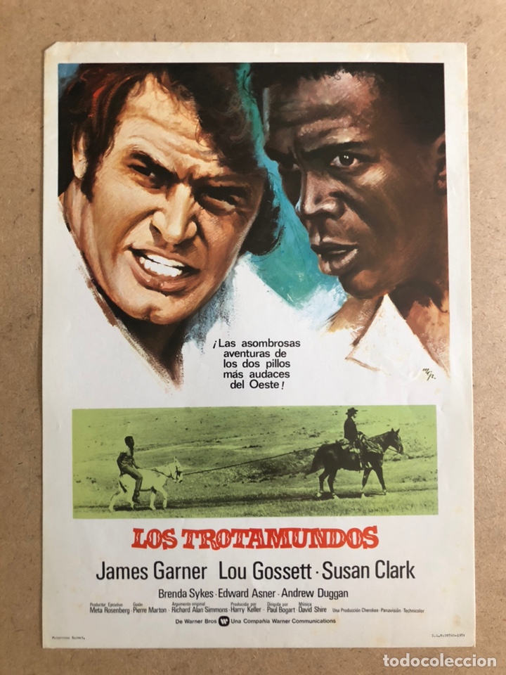 Cinema: LOS TROTAMUNDOS (JAMES GARNER, LOU GOSSETT). GU&Iacute;A PROMOCIONAL DE LA PEL&Iacute;CULA.