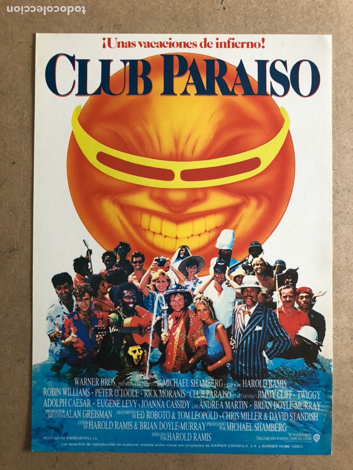 Cinema: CLUB PARAISO (ROBIN WILLIAMS, PETER O&rsquo;TOOLE). GU&Iacute;A PROMOCIONAL DE LA PEL&Iacute;CULA.