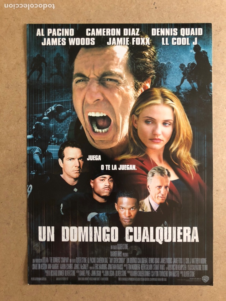 Cinema: UN DOMINGO CUALQUIERA (OLIVER STONE, AL PACINO). GU&Iacute;A PROMOCIONAL DE LA PEL&Iacute;CULA.