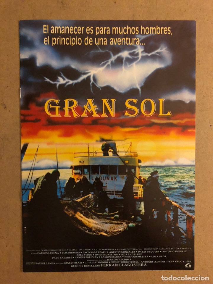 Cinema: GRAN SOL (FERRAN LLAGOSTERA). GU&Iacute;A PROMOCIONAL DE LA PEL&Iacute;CULA. 8 P&Aacute;GINAS.
