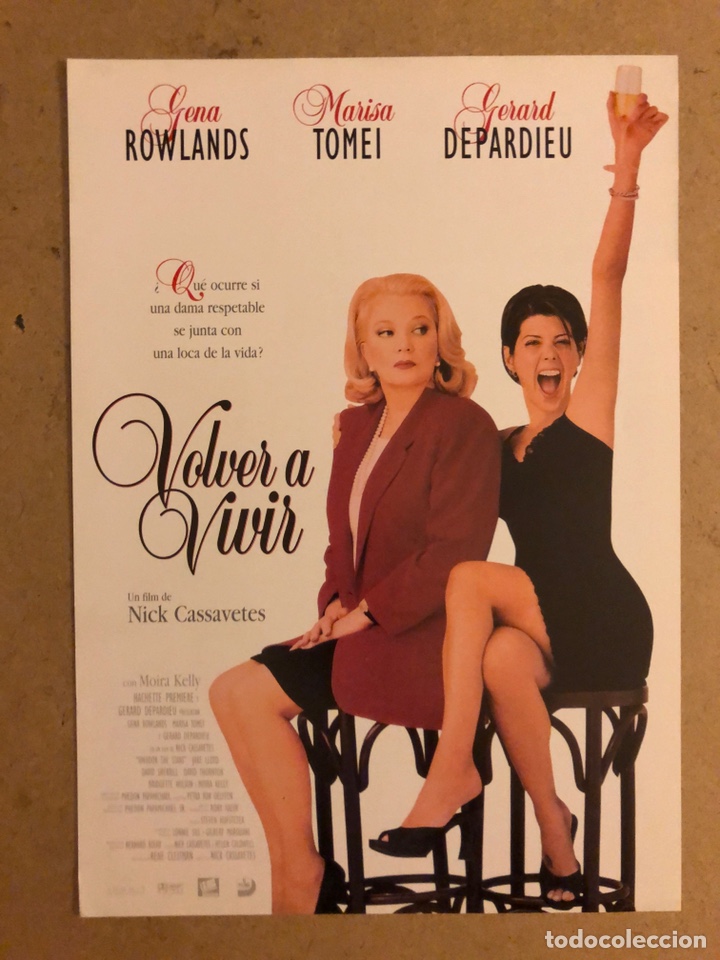 Cinema: VOLVER A VIVIR (MARISA TOMEI, GERARD DEPARDIEU). GU&Iacute;A PROMOCIONAL DE LA PEL&Iacute;CULA.