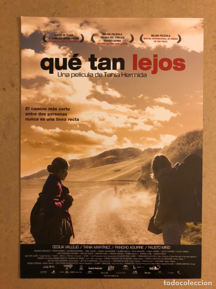 Cinema: QU&Eacute; TAN LEJOS (TANIA HERMIDA). GU&Iacute;A PROMOCIONAL DE LA PEL&Iacute;CULA, IDEAL PARA ENMARCAR.