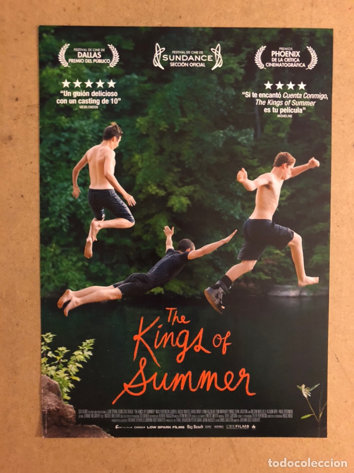 Cinema: THE KINGS OF SUMMER. GU&Iacute;A PROMOCIONAL DE LA PEL&Iacute;CULA, IDEAL PARA ENMARCAR.