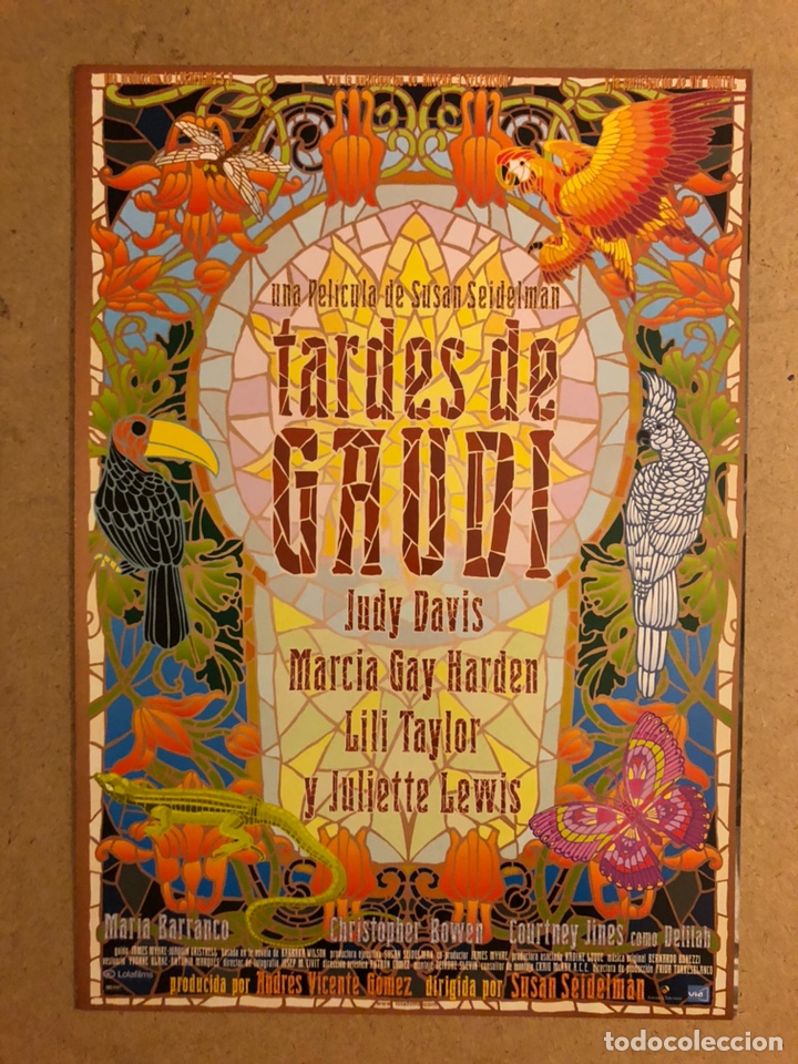 Cinema: TARDES DE GAUD&Iacute; (SUSAN SIDELMAN). GU&Iacute;A PROMOCIONAL DE LA PEL&Iacute;CULA.