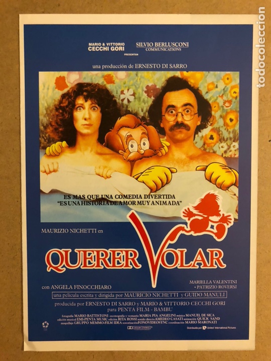 Cinema: QUERER VOLAR (MAURIZIO NICHETTI). GU&Iacute;A PROMOCIONAL DE LA PEL&Iacute;CULA.