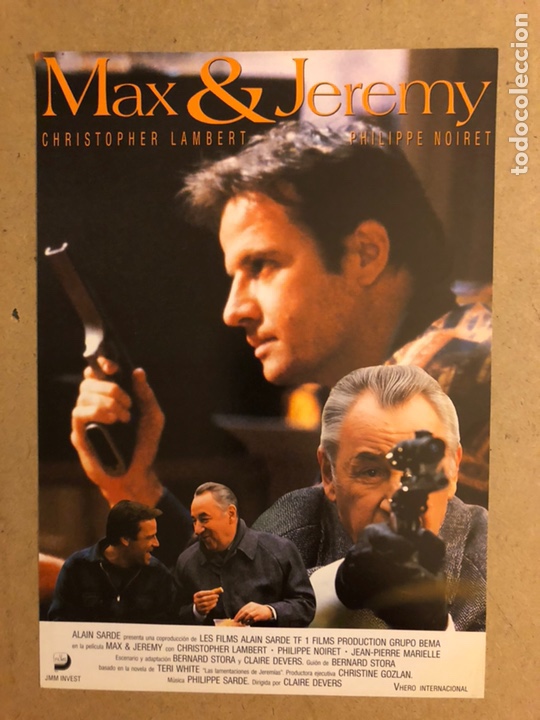 Cinema: MAX & JEREMY (CHRISTOPHER LAMBERT). GU&Iacute;A PROMOCIONAL DE LA PEL&Iacute;CULA.