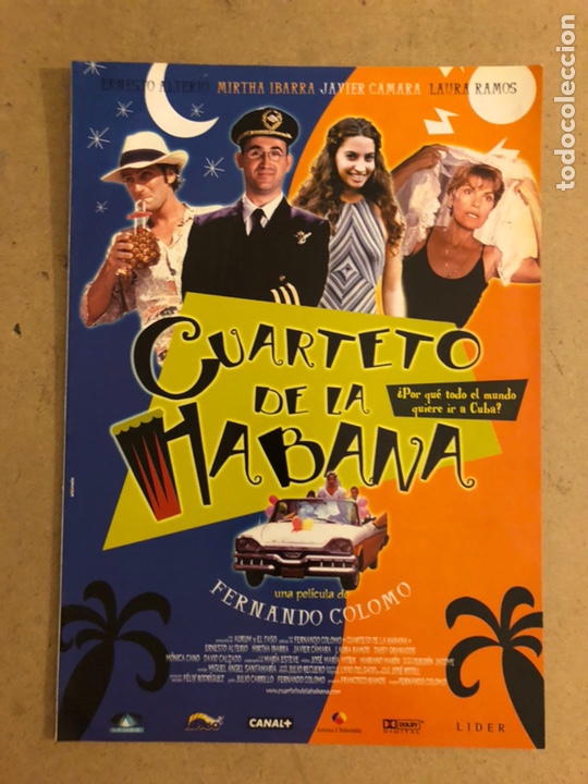 Cinema: CUARTETO DE LA HABANA (FERNANDO COLOMO). GU&Iacute;A PROMOCIONAL DE LA PEL&Iacute;CULA.