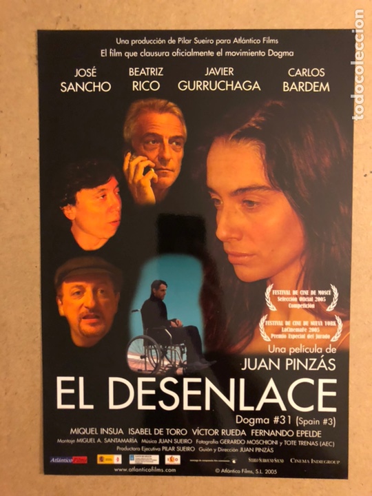 Kino: EL DESENLACE (JOS&Eacute; SANCHO, BEATRIZ RICO, CARLOS BARDEM). GU&Iacute;A PROMOCIONAL DE LA PEL&Iacute;CULA
