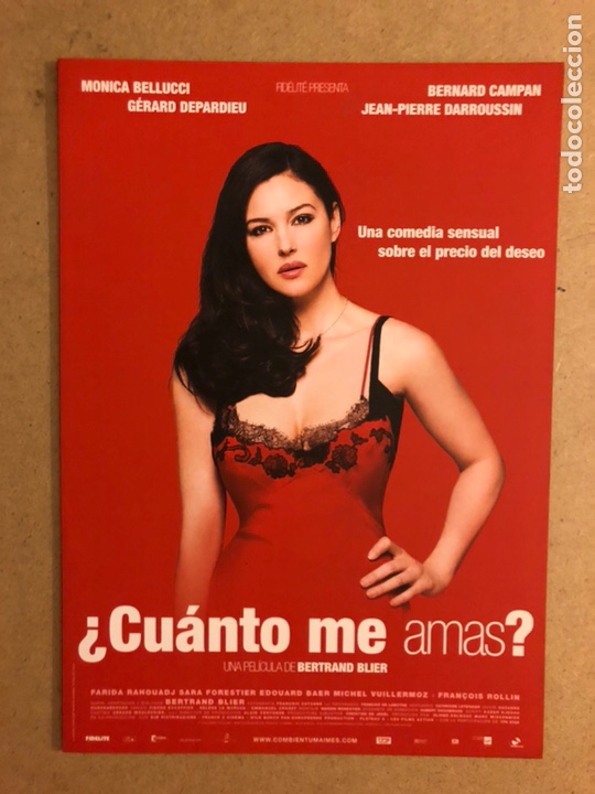 Kino: &iquest;CU&Aacute;NTO ME AMAS? (MONICA BELUCCI). GU&Iacute;A PROMOCIONAL DE LA PEL&Iacute;CULA.