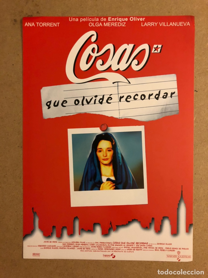 Kino: COSAS QUE OLVIDE RECORDAR (ANA TORRENT). GU&Iacute;A PROMOCIONAL DE LA PEL&Iacute;CULA.
