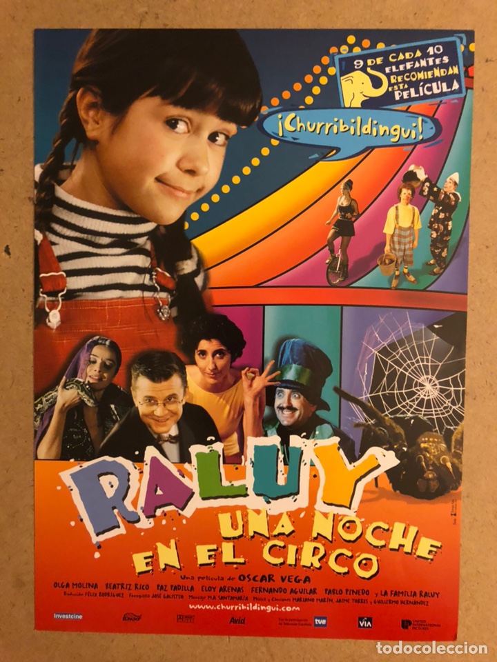 Kino: RALUY, UNA NOCHE EN EL CIRCO (BEATRIZ RICO, PAZ PADILLA). GU&Iacute;A PROMOCIONAL DE LA PEL&Iacute;CULA.