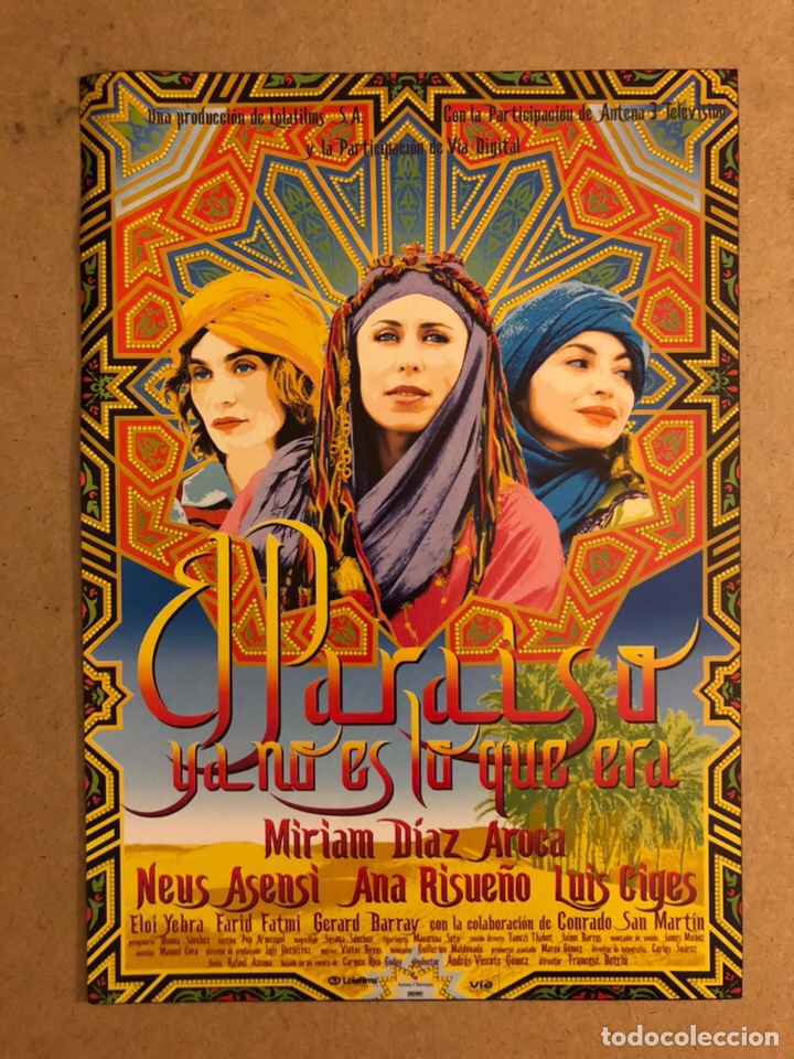 Cinema: EL PARA&Iacute;SO YA NO ES LO QUE ERA (MIRIAM D&Iacute;AZ AROCA , NEUS ASENSI). GU&Iacute;A PROMOCIONAL DE LA PEL&Iacute;CULA