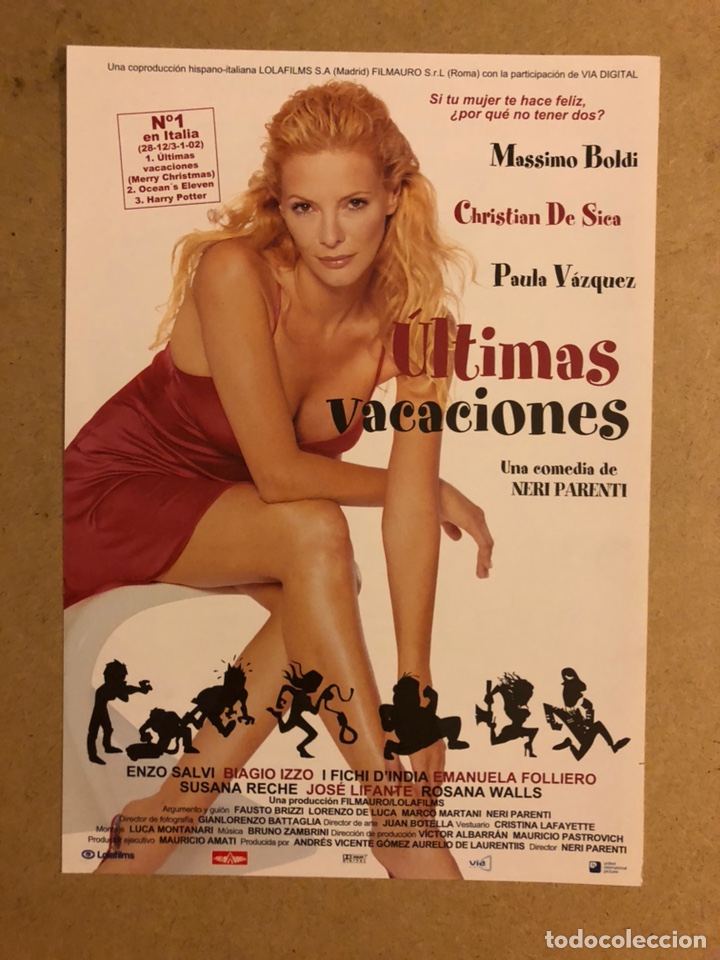 Cinema: &Uacute;LTIMAS VACACIONES (PAULA V&Aacute;ZQUEZ). GU&Iacute;A PROMOCIONAL DE LA PEL&Iacute;CULA.
