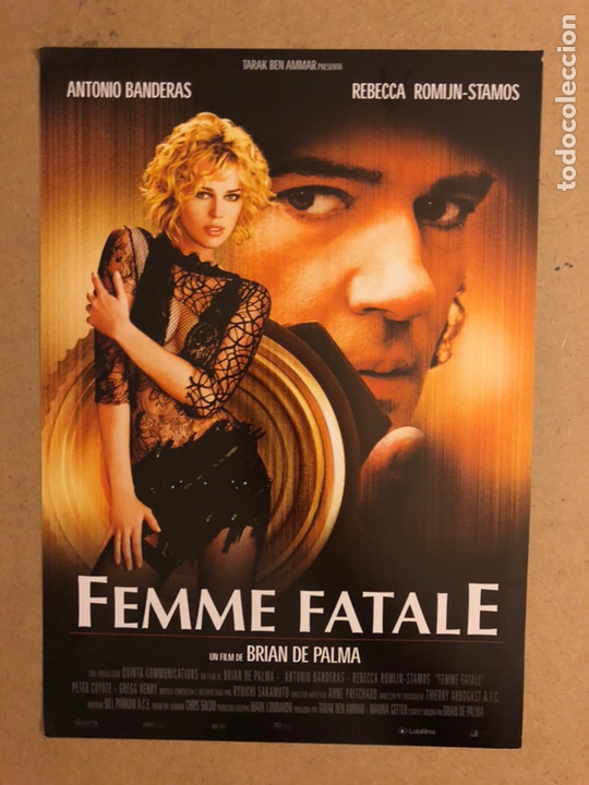 Kino: FEMME FATALE (BRIAN DE PALMA, ANTONIO BANDERAS). GU&Iacute;A PROMOCIONAL DE LA PEL&Iacute;CULA.