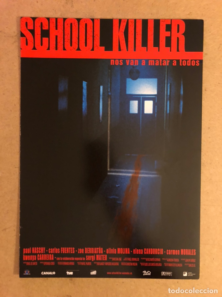 Kino: SCHOOL KILLER (CARLOS GIL, OLIVIA MOLINA). GU&Iacute;A PROMOCIONAL DE LA PEL&Iacute;CULA.