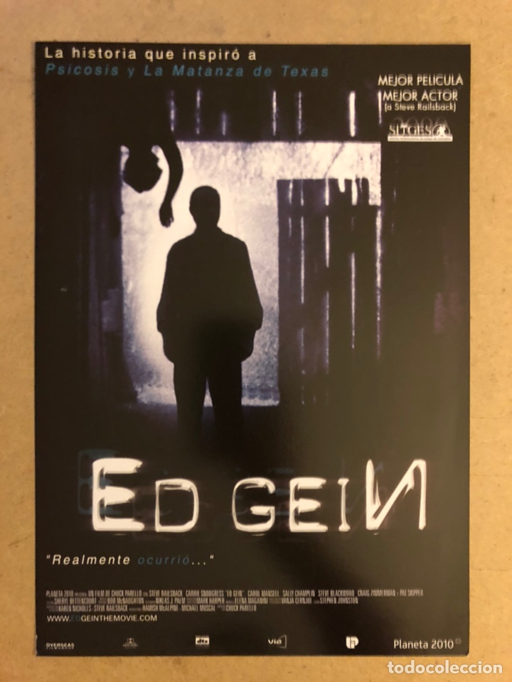 Kino: ED GEIN (CHUCK PARELLO). GU&Iacute;A PROMOCIONAL DE LA PEL&Iacute;CULA.