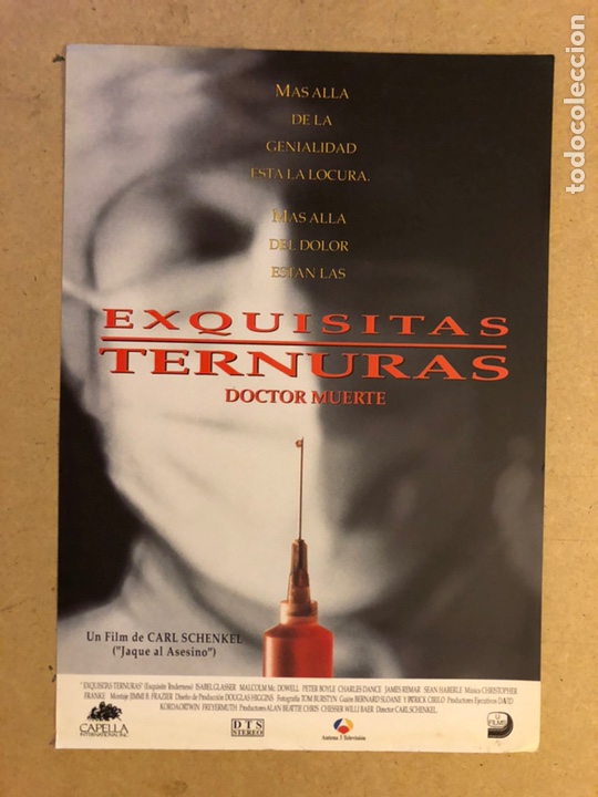 Cinema: EXQUISITAS TERNURAS, DOCTOR MUERTE. GU&Iacute;A PROMOCIONAL DE LA PEL&Iacute;CULA.