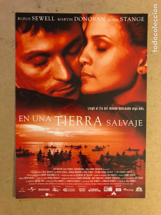 Cin&eacute;ma: EN UNA TIERRA SALVAJE (BILL BENNETT). GU&Iacute;A PROMOCIONAL DE LA PEL&Iacute;CULA.
