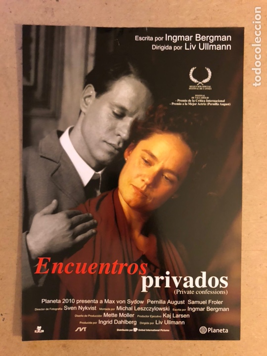 Cin&eacute;ma: ENCUENTROS PRIVADOS (LIV ULLMANN). GU&Iacute;A PROMOCIONAL DE LA PEL&Iacute;CULA.