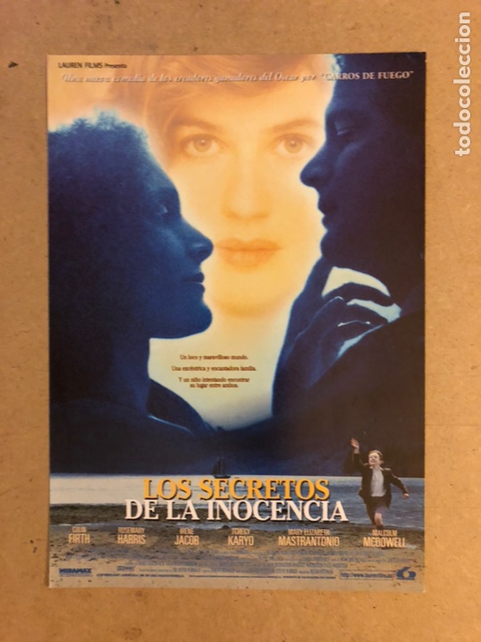 Kino: LOS SECRETOS DE LA INOCENCIA (COLIN FIRTH, ROSEMARY HARRIS). GU&Iacute;A PROMOCIONAL DE LA PEL&Iacute;CULA