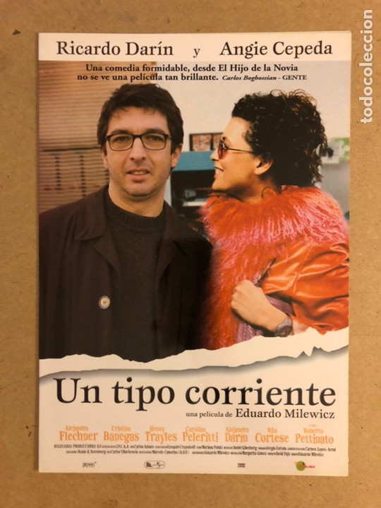 Cinema: UN TIPO CORRIENTE (RICARDO DAR&Iacute;N, ANGIE CEPEDA). GU&Iacute;A PROMOCIONAL DE LA PEL&Iacute;CULA.