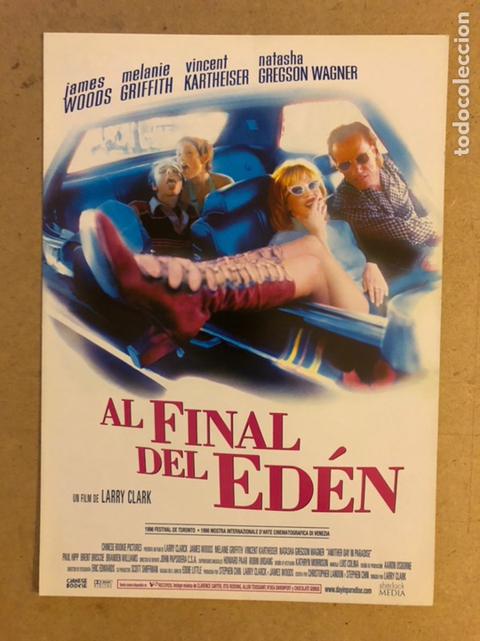 Cinema: AL FINAL DEL ED&Eacute;N (JAMES WOODS, MELANIE GRIFFITH). GU&Iacute;A PROMOCIONAL DE LA PEL&Iacute;CULA.