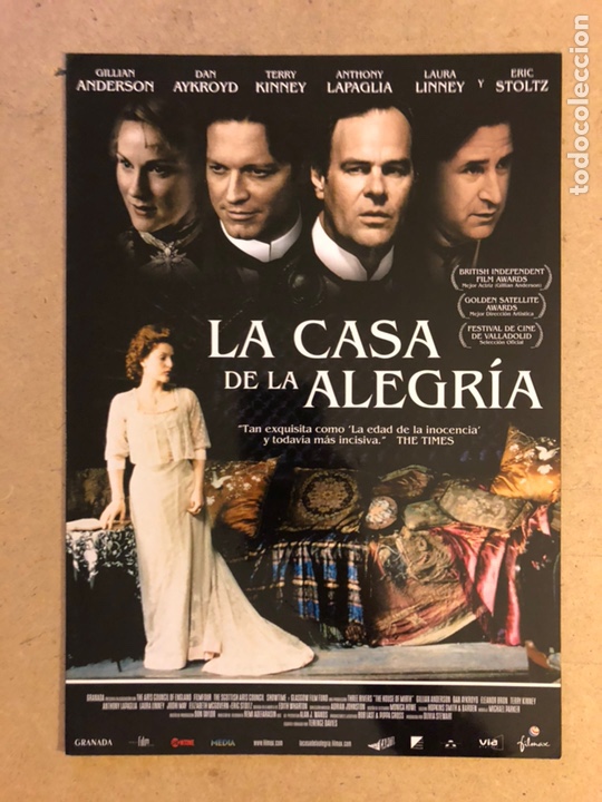 Cinema: LA CASA DE LA ALEGRIA (TERENCE DAVIES). GU&Iacute;A PROMOCIONAL DE LA PEL&Iacute;CULA, IDEAL PARA ENMARCAR.